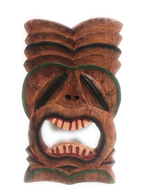tiki maskers|Tiki Masks By Tikimaster: Hawaiian Tiki Mask, Fijian .